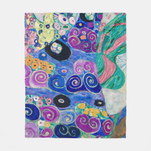Der Maiden von Gustav Klimt Fleecedecke