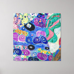 Der Maiden von Gustav Klimt Leinwanddruck