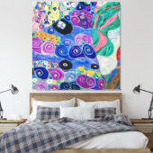 Der Maiden von Gustav Klimt Leinwanddruck (Insitu (Schlafzimmer))