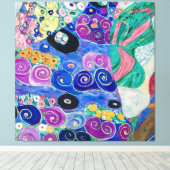 Der Maiden von Gustav Klimt Leinwanddruck (Insitu (Holzboden))