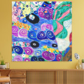 Der Maiden von Gustav Klimt Leinwanddruck (Insitu (Wohnzimmer))