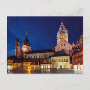 Der Mainzer Dom in Rheinland Pfalz Postkarte