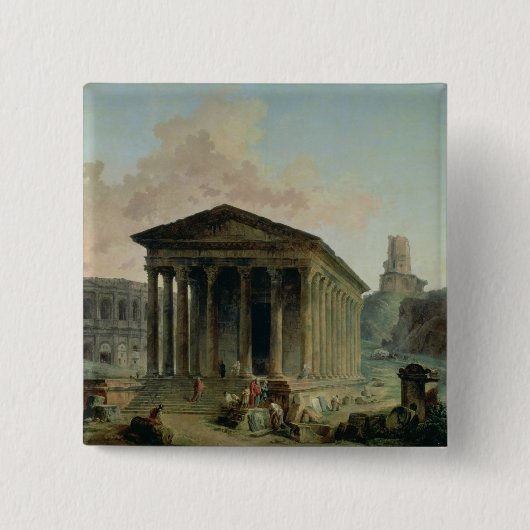 Der Maison Carree mit dem Amphitheatre Button (Vorderseite)