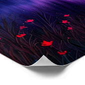 Der majestätische Baum im ruhigen Sumpf Poster (Ecke)