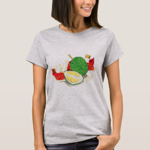 Der majestätische Durian-König-Frucht T-Shirt