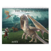 Der majestätische Fantasiekalender für den Drachen Kalender (Titelbild)