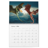 Der majestätische Fantasiekalender für den Drachen Kalender (Jan 2026)