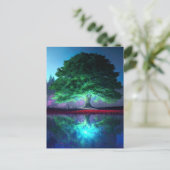 Der majestätische Grünbaum Postkarte (Stehend Vorderseite)
