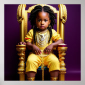 Der majestätische junge König Poster (Vorne)