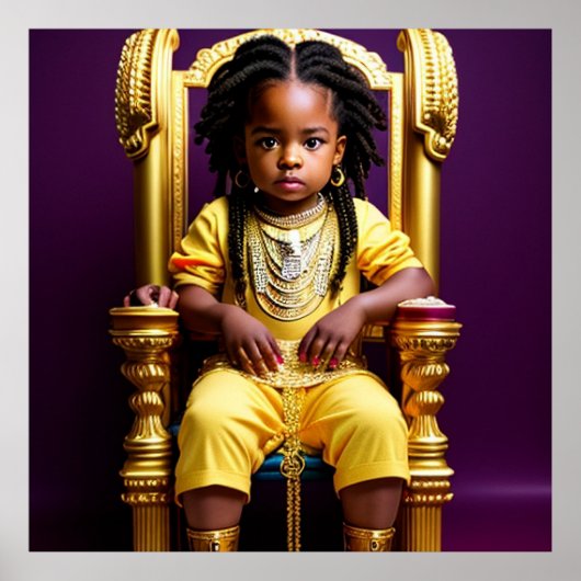 Der majestätische junge König Poster (Vorne)