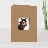 Der majestätische Mustang - der Geist der Freiheit Dankeskarte (Rückseite)