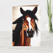 Der majestätische Mustang - der Geist der Freiheit Dankeskarte (Vorderseite)