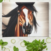 Der majestätische Mustang - der Geist der Freiheit Geschirrtuch (Gefaltet)