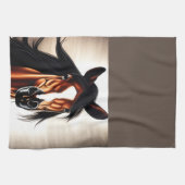 Der majestätische Mustang - der Geist der Freiheit Geschirrtuch (Horizontal)