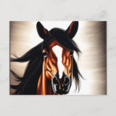 Der majestätische Mustang - der Geist der Freiheit Postkarte (Vorderseite)