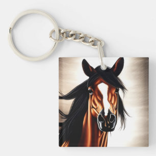 Der majestätische Mustang - der Geist der Freiheit Schlüsselanhänger