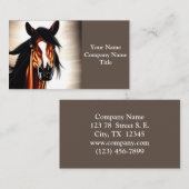 Der majestätische Mustang - der Geist der Freiheit Visitenkarte (Vorne/Hinten)