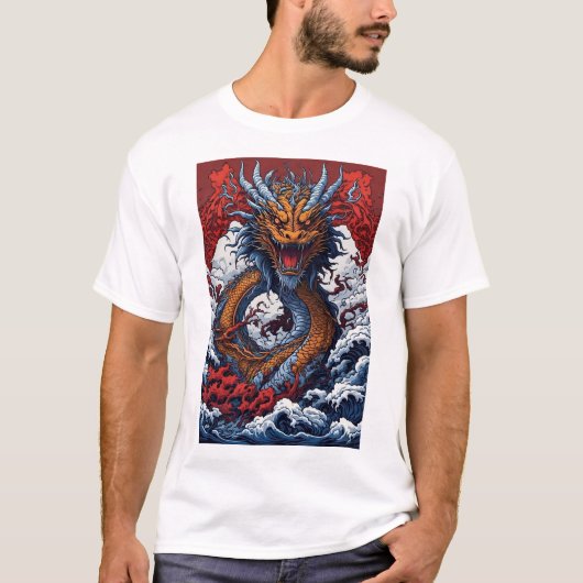Der majestätische Ozeandrache T-Shirt (Vorderseite)