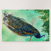 Der majestätische Pfau Puzzle (Horizontal)