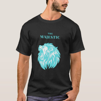 Der majestätische T - Shirt des Löwen