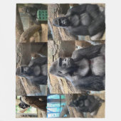 DER MAJESTISCHE BERG GORILLA FLEECEDECKE (Vorderseite)