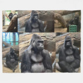 DER MAJESTISCHE BERG GORILLA FLEECEDECKE (Vorderseite (Horizontal))