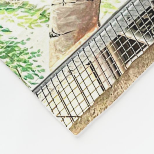 DER MAJESTISCHE BERG GORILLA FLEECEDECKE (Ecke)