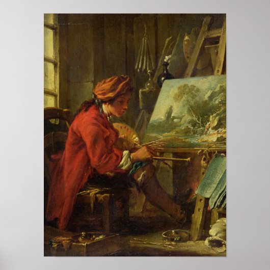 Der Maler in seinem Studio Poster (Vorne)