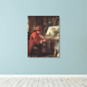 Der Maler in Seinem Studio (von François Boucher) Leinwanddruck (Insitu (Holzboden))