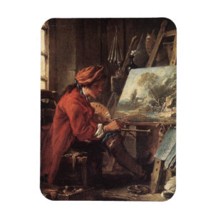 Der Maler in Seinem Studio (von François Boucher) Magnet