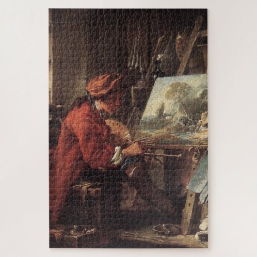 Der Maler in Seinem Studio (von François Boucher) Puzzle (Vertikal)