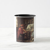 Der Maler in Seinem Studio (von François Boucher) Tasse (Zentrum)