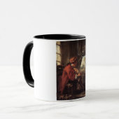 Der Maler in Seinem Studio (von François Boucher) Tasse (Vorderseite Links)