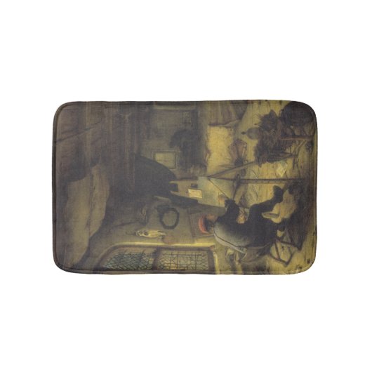 Der Maler in seiner Werkstatt (Künstlerstudio) Badematte (Vorderseite)