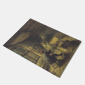 Der Maler in seiner Werkstatt (Künstlerstudio) Fußmatte (Schrägansicht)