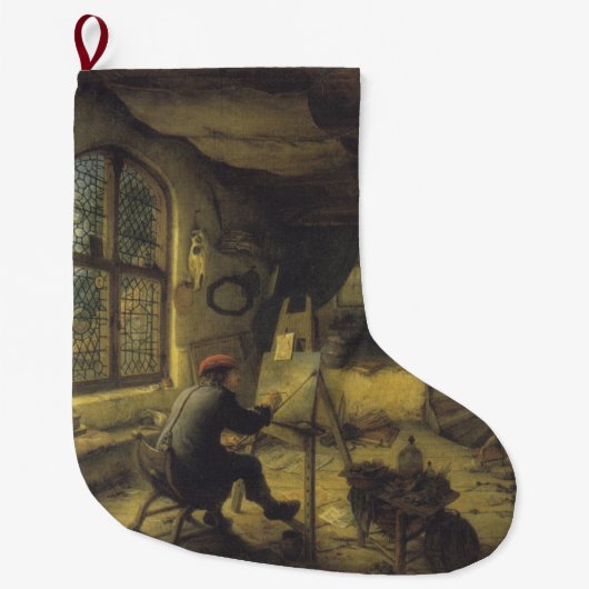 Der Maler in seiner Werkstatt (Künstlerstudio) Großer Weihnachtsstrumpf (Vorderseite)