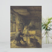 Der Maler in seiner Werkstatt (Künstlerstudio) Karte (Stehend Vorderseite)