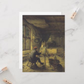 Der Maler in seiner Werkstatt (Künstlerstudio) Karte (Vorderseite/Rückseite Beispiel)