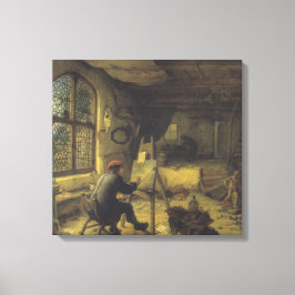 Der Maler in seiner Werkstatt (Künstlerstudio) Leinwanddruck