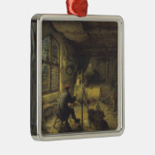 Der Maler in seiner Werkstatt (Künstlerstudio) Ornament Aus Metall (Rechts)