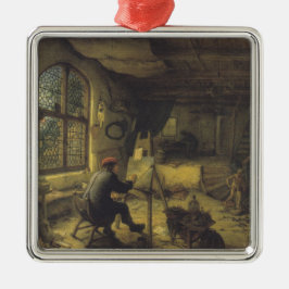 Der Maler in seiner Werkstatt (Künstlerstudio) Ornament Aus Metall