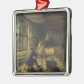 Der Maler in seiner Werkstatt (Künstlerstudio) Ornament Aus Metall (Links)