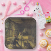 Der Maler in seiner Werkstatt (Künstlerstudio) Pappteller (Party)