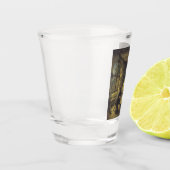 Der Maler in seiner Werkstatt (Künstlerstudio) Schnapsglas (Links)