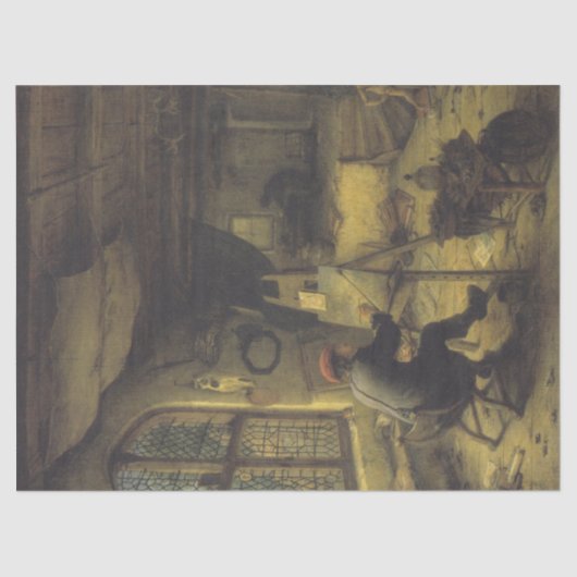 Der Maler in seiner Werkstatt (Künstlerstudio) Seidenpapier (Vorderseite)