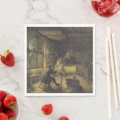 Der Maler in seiner Werkstatt (Künstlerstudio) Serviette (Beispiel)