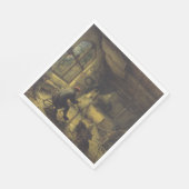 Der Maler in seiner Werkstatt (Künstlerstudio) Serviette (Ecke)