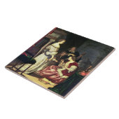 Der Maler mit seiner Familie, 1675 (Öl auf Platte) Fliese (Seite)