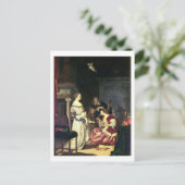 Der Maler mit seiner Familie, 1675 (Öl auf Tafel) Postkarte (Stehend Vorderseite)
