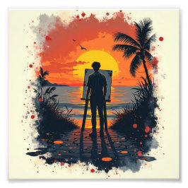 Der Maler war erstaunt über sein Bild Fotodruck